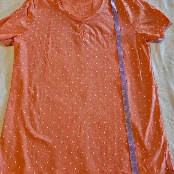 Polka Dot Orange Top - Picture 2 of 6